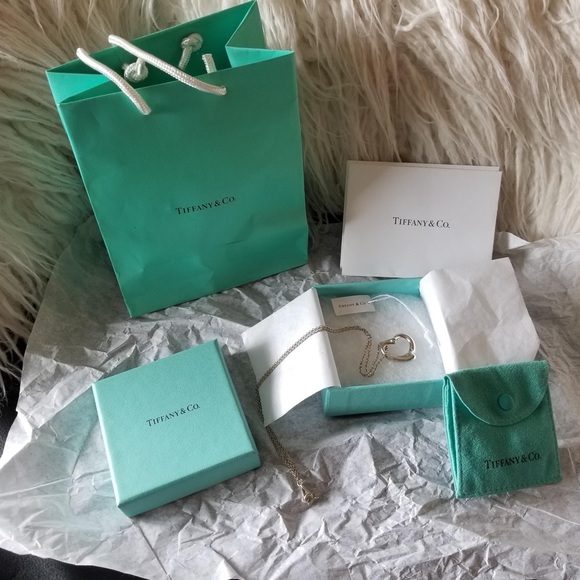 Tiffany open heart necklace with diamond - Picture 6 of 6